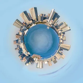 little，行星摄影，城市，行星，迷你，太空，纽约