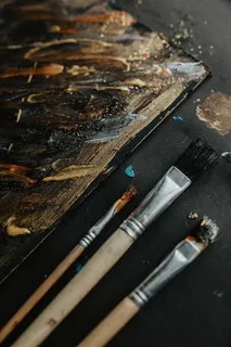 用毛笔和丙烯画作画 用毛笔和丙烯画作画