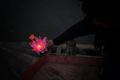 祈祷，花，船，宗教，佛教，佛教，宗教，佛陀