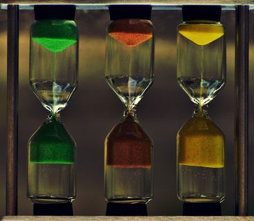 乱七八糟的世界，有趣，相反，颠倒，错误，沙漏，时间，沙子