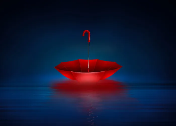 红色雨伞，无人，黑暗，轻松，himmel，壁纸，彩色，户外