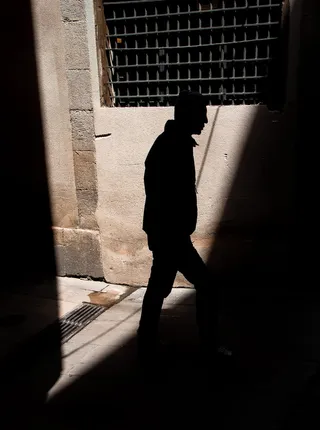 未知人物剪影摄影