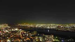 梅田，大阪，夜景，城市，建筑，照明，城市景观，夜晚