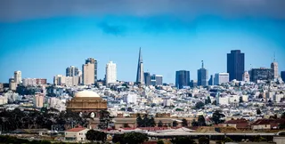 美国旧金山，天际线，城市景观，天空，市中心，摩天大楼，建筑