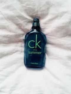 夏日香水瓶，白色，纺织品，卡尔文·克莱恩，Ck，One，科隆，香水