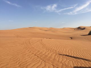 沙漠，迪拜，阿布扎比，啊，阿布扎比啊，沙子，沙丘，景观