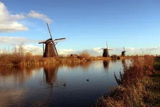 kinderdijk，mill，mills，荷兰，荷兰，旅游业，风车，风车
