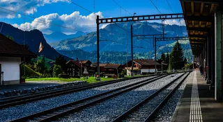 车站，山地，瑞士，阿尔卑斯山，旅游，格斯塔德，伯尔尼奥伯兰，伯尔尼