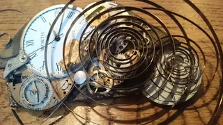 蒸汽朋克，齿轮，手表，珠宝，无人，室内，金属，时钟