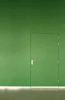 门，绿色，基本，绿色，复制空间，室内，无人，入口