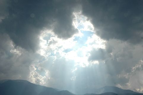 山脉，天空，净空，云天，山脉，自然之美，风景-自然，自然