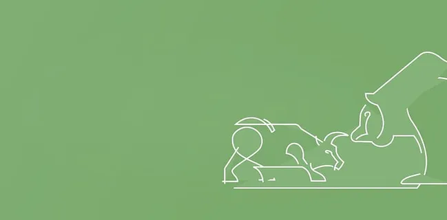 金融概念-牛市和熊市-与Copyspace