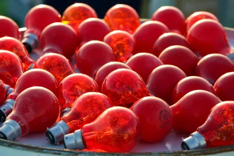 红灯、发电、电力、智能、聚光灯、创新、技术、聚光灯