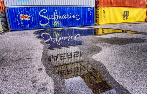 集装箱、港口、装货、集装箱码头、集装箱装卸、货物、营销中心、信封广场