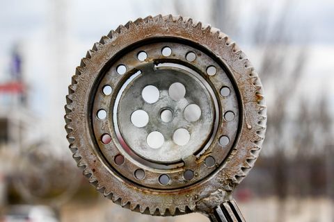 *，机器，齿轮，银行，金属，特写，聚焦前景，几何形状