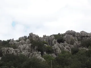 岩石，石灰岩，石灰岩岩层，moleta de binifaldó，冲刷，喀斯特，喀斯特景观，lluc