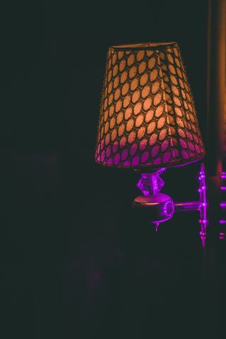 棕色和紫色Sconce