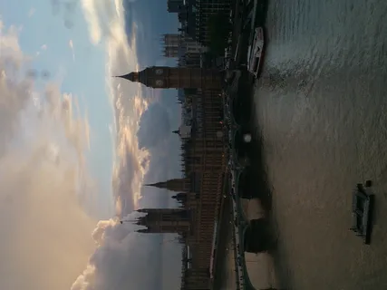 伦敦, 英国, 他们, 城市, 河, 云, 天空