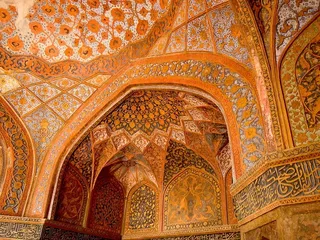 橙色、灰色、花卉、建筑、室内、结构、建筑、图案