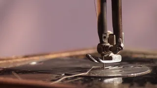 特写，金属，无人，选择性聚焦，设备，缝纫机，前景聚焦，机械