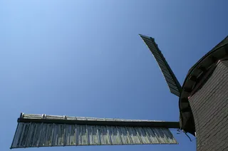 Bargum，Mill，Windmill，Nordfriesland，建筑结构，建筑外观，蓝色