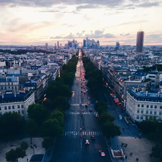 弗朗西娅、帕里吉、*、汽车、街道、巴黎、建筑、凯旋门