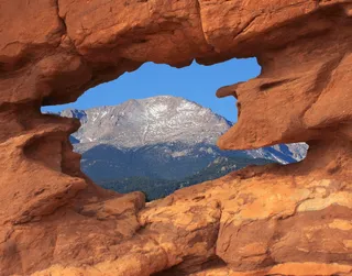 棕色, 岩层洞, 显示, 洛基, 山, 派克峰, 众神花园, 公园