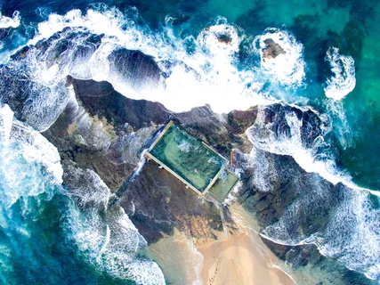 航空摄影中的海浪 航空摄影中的海浪