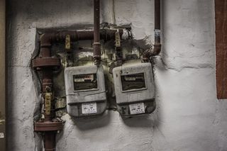 电气、仪表、复古、墙壁、燃气管道、燃气、燃料和发电、墙壁建筑特征