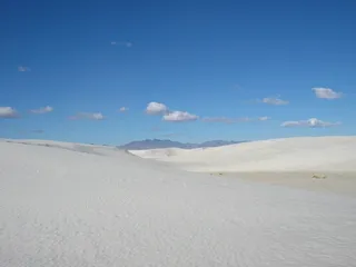 新墨西哥州，白沙，沙子，白色，蓝天，风景，风景，天空