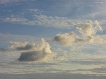 云，天空，白色，蓝色，乌云，云的形状，天空，早晨