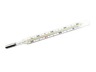 温度计，健康，医疗，医生，特写，摄氏，孤立，没人