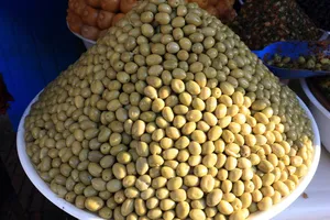 橄榄托盘，摩洛哥，essaouira，市场，橄榄，食品，食品和饮料，新鲜度