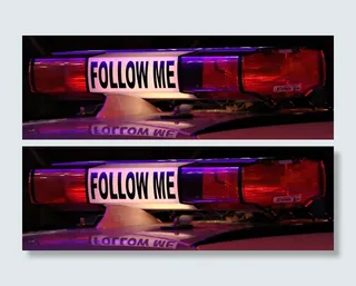 跟随，打印，警察，警笛，跟随我，警笛，车顶，提示