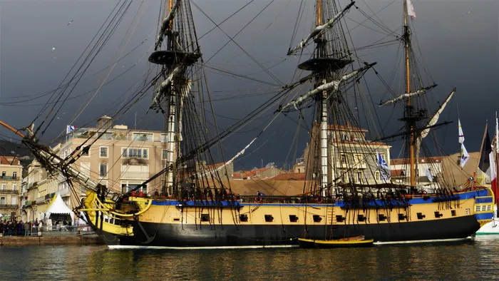 运输，法国，塞特，停靠，船，船，水体，帆船