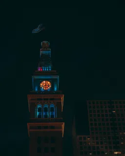 夜空下的大本钟