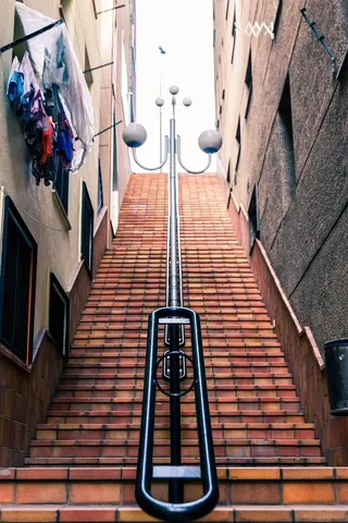 楼梯、城市、街道、建筑、公寓、建筑、商业、服装