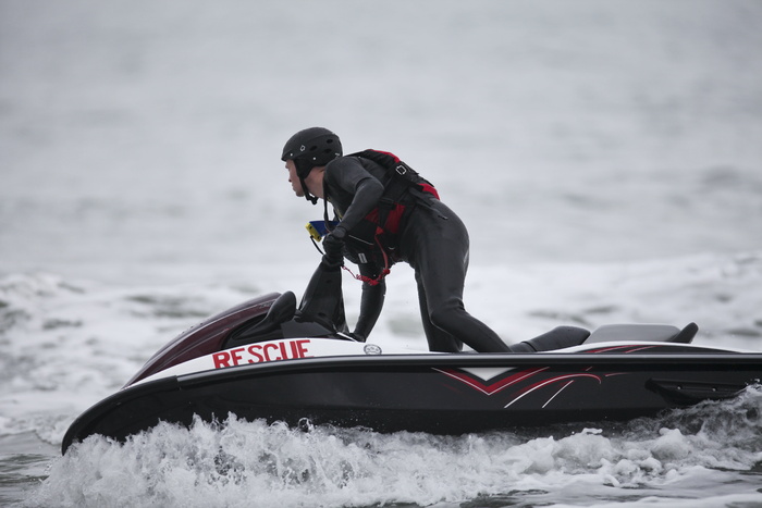人、骑术、个人、船艇、海上、jetski、救援、训练