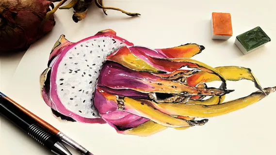 艺术,绘画,火龙果,龙,水果,鸡蛋,饭,紫色 艺术,绘画,火龙果,龙,水果,鸡蛋,饭,紫色
