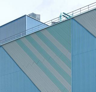 工业厂房、建筑、大厅、树叶、工业建筑、衰败、立面、工业遗产