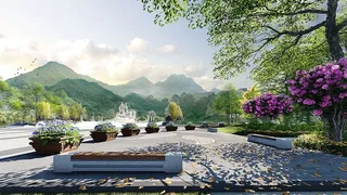 效果、景观、卢米翁、植物、山、自然、花、自然之美