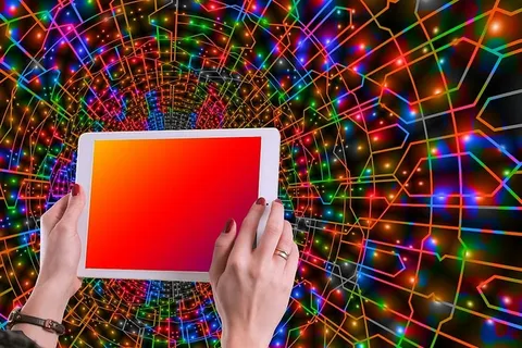 人，手持，白色，平板电脑，网络，平板电脑，手，手指