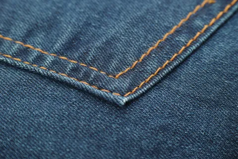 蓝色牛仔织物照片 蓝色牛仔织物照片