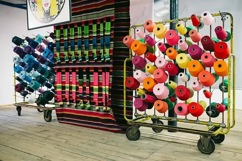 彩色大线轴缝纫 彩色大线轴缝纫