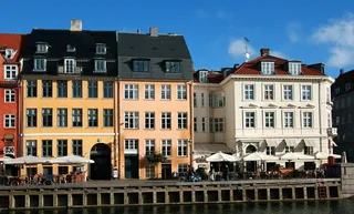 尼哈文区，水，哥本哈根，丹麦，海滨，运河，娱乐，外墙