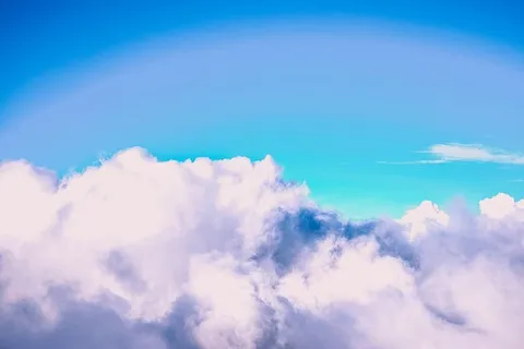 印度尼西亚，林贾尼山，自然，蓝色，云，绒毛，户外，白色