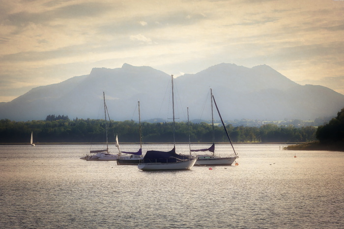 chiemsee，帆船，水，湖，休闲，自然，天空，帆