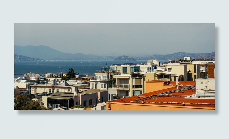 旧金山, 美国, 电影, 全景图, 景观, 水, 板, 花葶