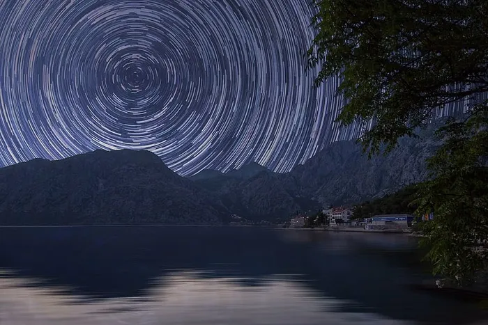 湖，风景，光，山，户外，天空，时间流逝，树