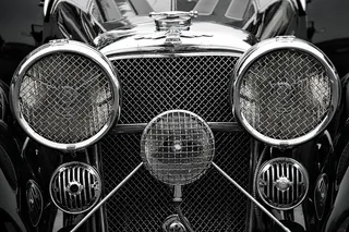 捷豹、汽车、经典、复古、大灯、散热器、富豪、镀铬